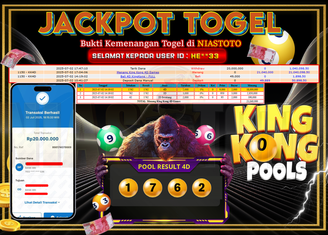 Bukti Jackpot Lunas NiasToto