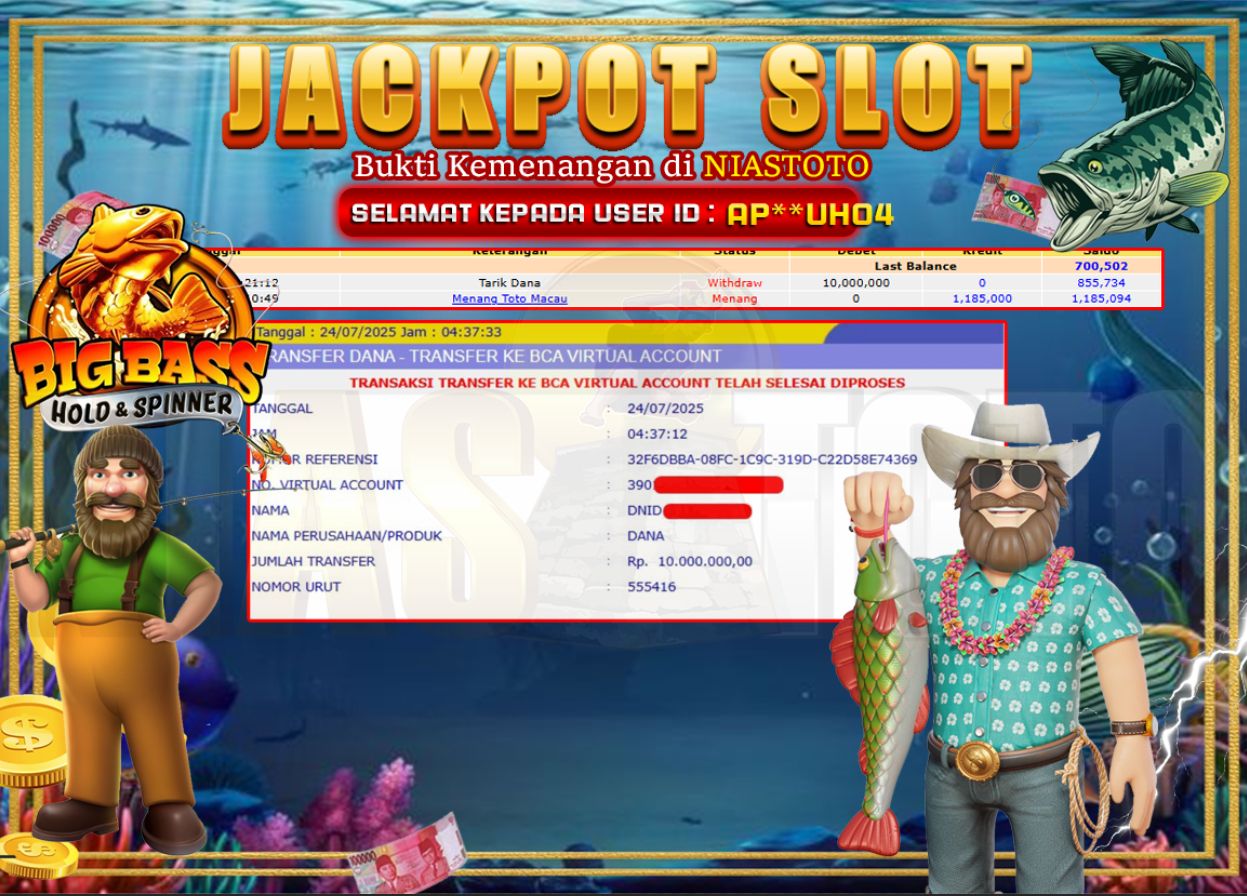 Bukti Jackpot Lunas NiasToto
